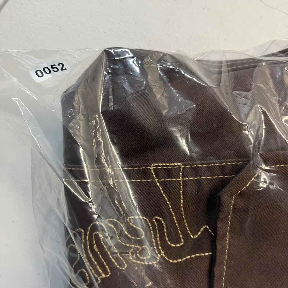 True Religion Cargo Pants Men Brown Contrast Stitch Streetwear 32 HS OUTLINE NWT